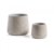 Set de dos maceteros SALSE – cemento Gris
