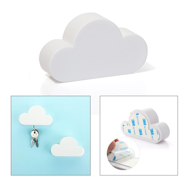 NUBE PORTALLAVES magnética de pared – plástico Blanco