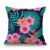 Cojín TROPIC FLOWERS & GREEN algodón 45×45 – incluye relleno