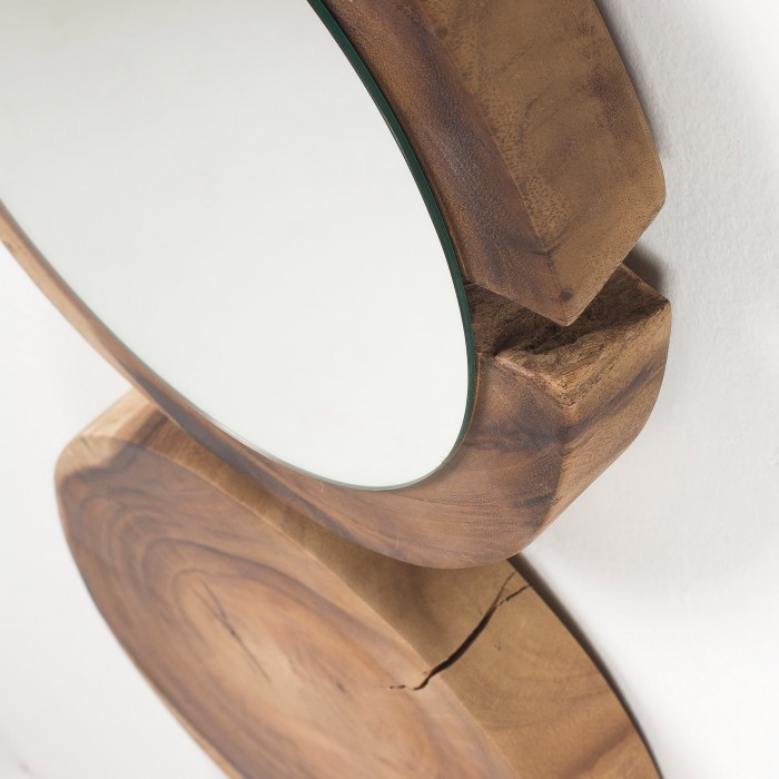 Espejo MARHER - madera Mungur - cristal