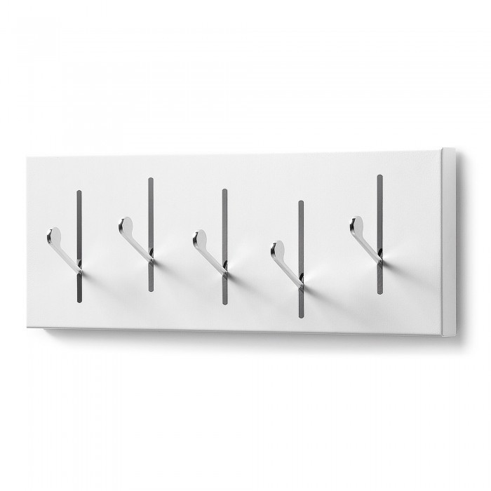 Perchero de pared TERCAS – metal Blanco