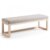 Banco ANTOPA 128×42 – tejido Beige – madera de Haya