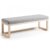 Banco ANTOPA 128×42 – tejido Gris – madera de Haya