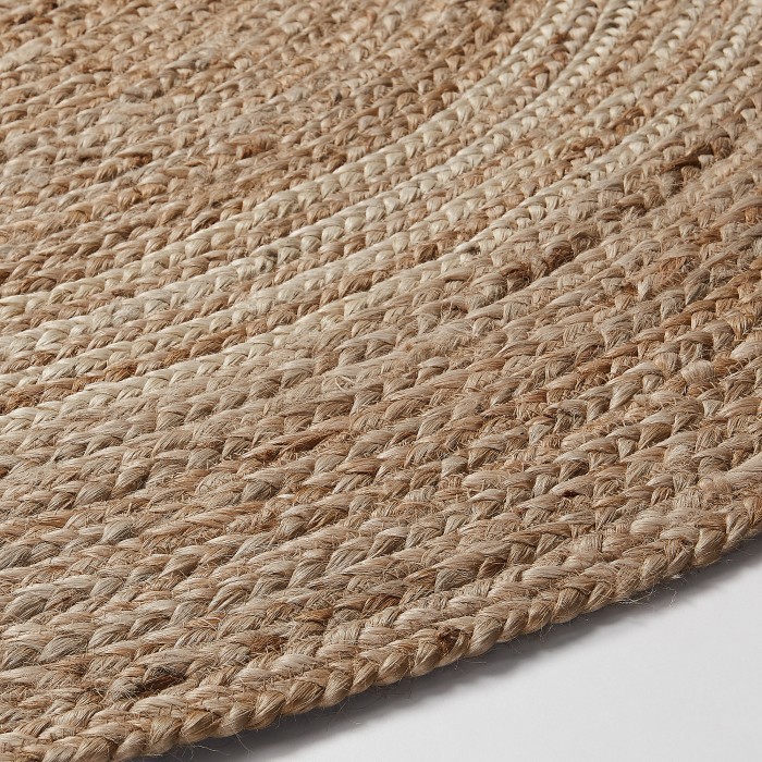 Alfombra MANFER 150 - yute Natural y Gris claro