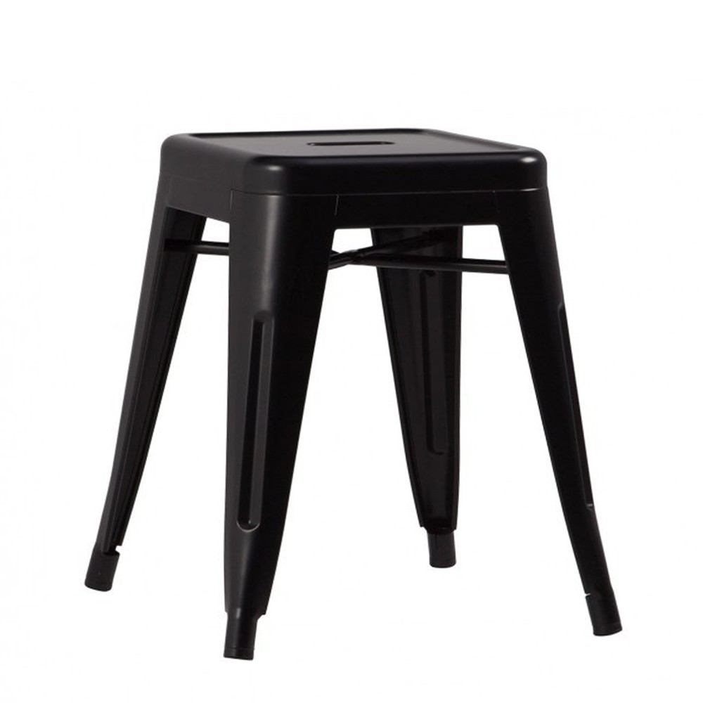 Taburete bajo TOLIX H45 Style – Negro – réplica Xavier Pauchard