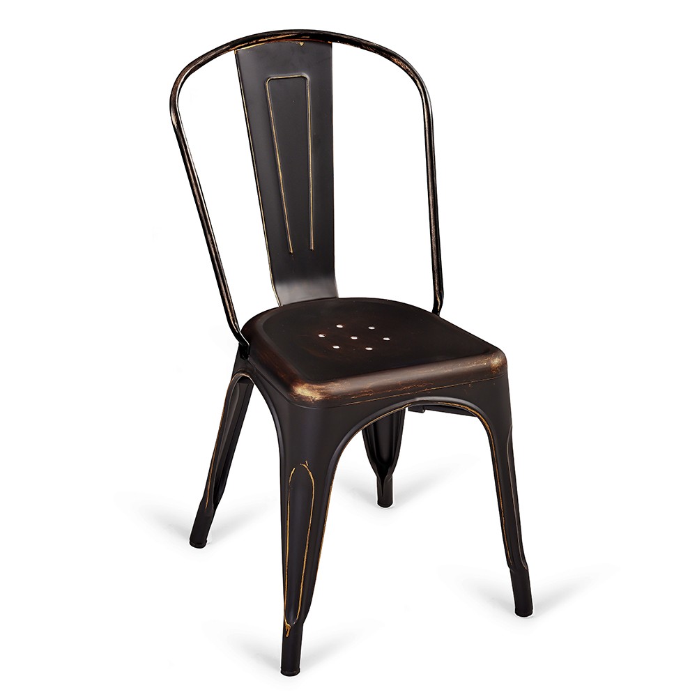 Silla de comedor Negro VINTAGE GOLD A TOLIX Style