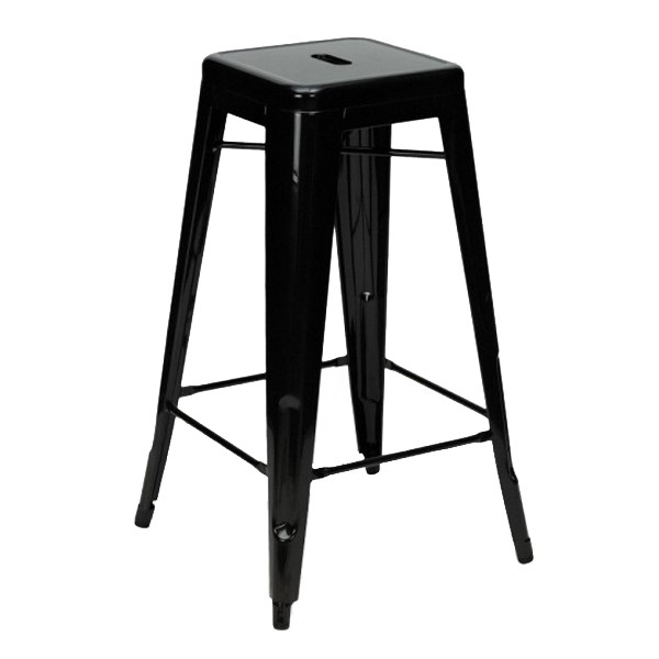 Taburete alto TOLIX H76 Style – Negro – réplica Xavier Pauchard