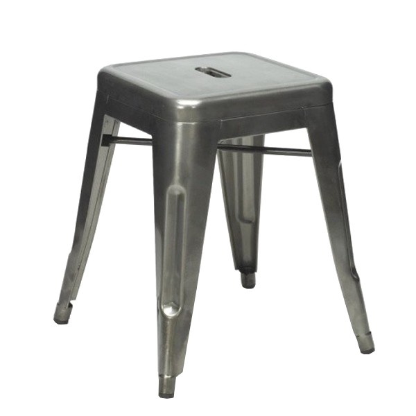 Taburete bajo TOLIX H45 Style – metal Acero natural