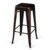 Taburete alto TOLIX H76 Style – metal Negro desgastado VINTAGE