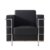 Sillón LE CORBUSIER LC2 Style – polipiel Negra