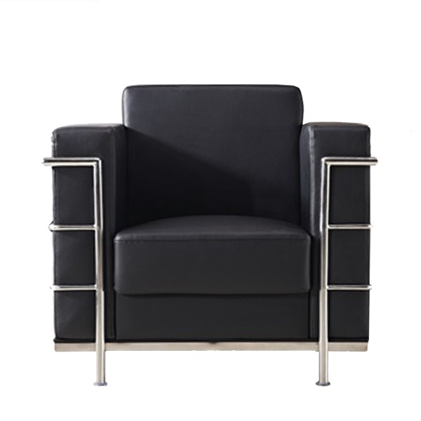 Sillón LE CORBUSIER LC2 Style – polipiel Negra