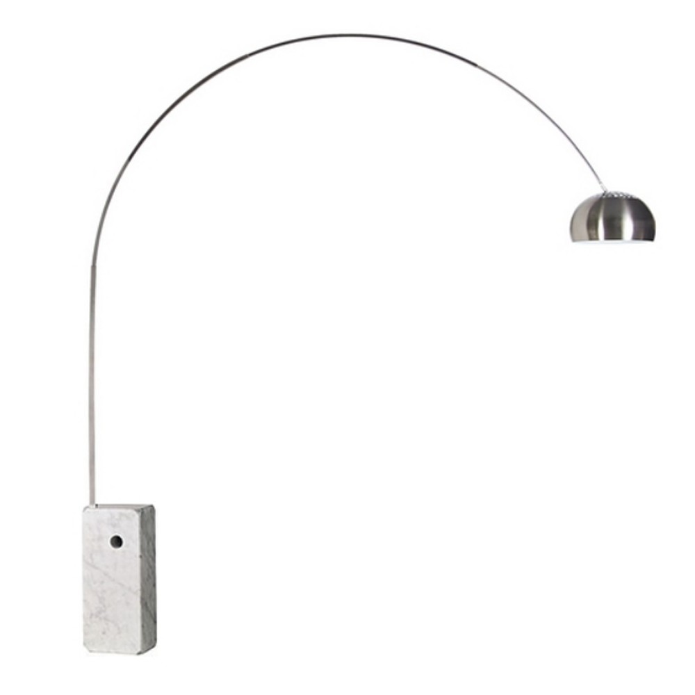 Lámpara de pie ARCO CIRCULAR PIPE – mármol Blanco – CASTIGLIONI Style