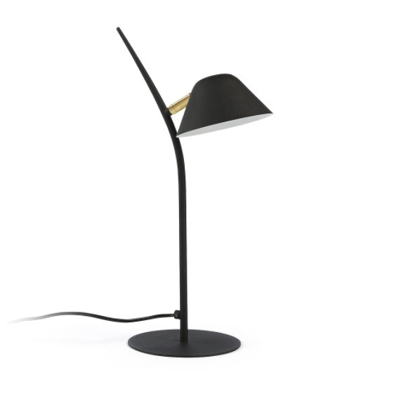 Lámpara de sobremesa MESLIO – metal Negro