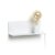 Lámpara aplique LUISUA SMALL con estantería – metal Blanco