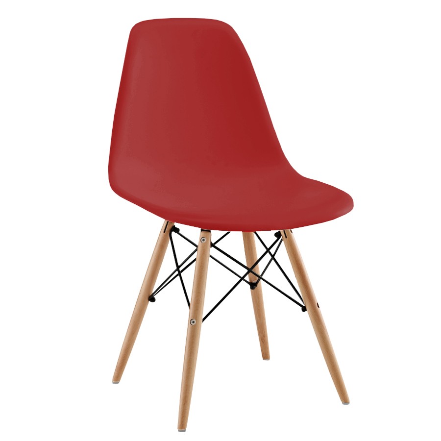 Silla de diseño Rojo Tow Wood Silla de diseño Rojo Tow Wood