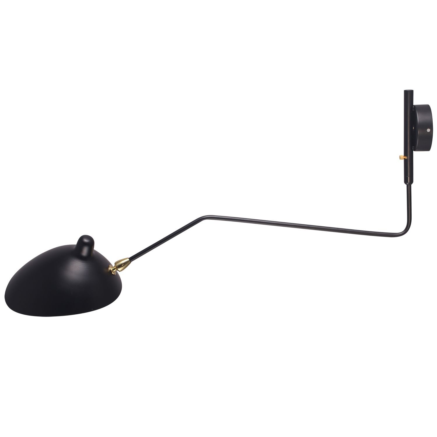 Lámpara aplique ONE ARM MSC-R1C - metal Negro - SERGE MOUILLE Style