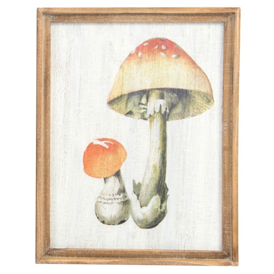 Cuadro de madera SETA RUBESCENS  35×45 – marco Marrón