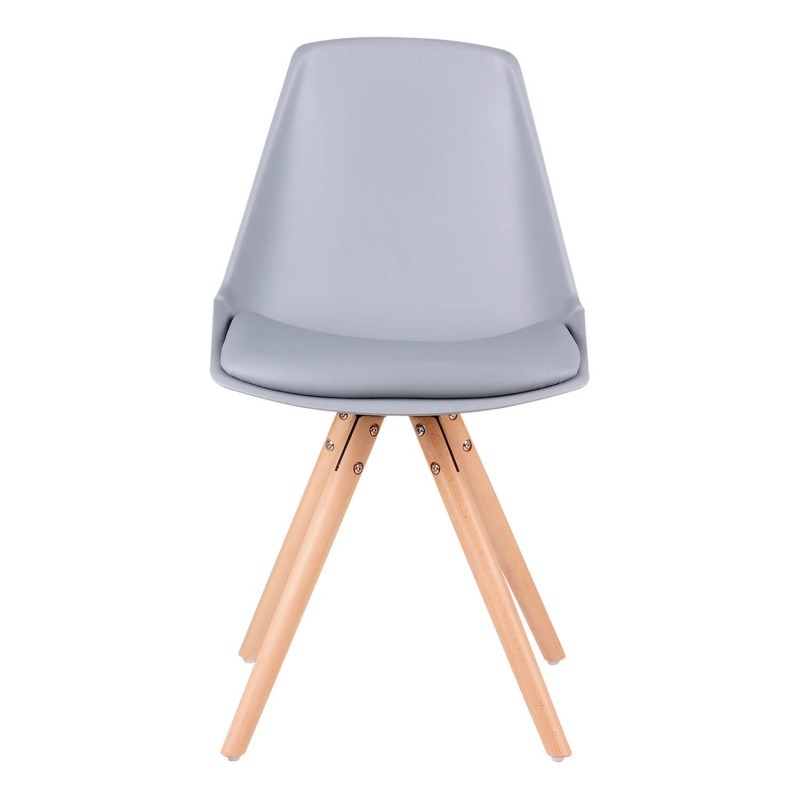 Silla de comedor Gris NORDIK FLAK