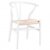 Silla de comedor Haya White WISHBONE CH24 Style