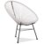 Silla de exterior Blanco PVC ACAPULCO MÉXICO ROUND Style