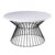 Mesa de centro ANTADA – madera Blanco – metal Negro