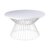 Mesa de centro ANTADA – madera Blanco – metal Blanco