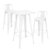 Pack de 2 taburetes Blanco SQUARE TOLIX H76 Style + mesa alta H107