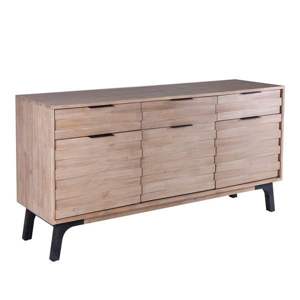 Aparador TAKINU 160×45 – madera de acacia Natural – metal