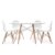 Pack de 4 sillas TOW WOOD + mesa redonda 120 TOW DINING