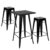 Pack de 2 taburetes Negro TOLIX H76 Style + mesa alta H107