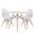 Pack de 2 sillas TOW WOOD + mesa redonda 80 TOW DINING