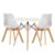 Pack de 2 sillas SUPER FLAK + mesa redonda 80 TOW DINING