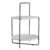 Mesa auxiliar AITA – DM lacado Blanco – metal Negro