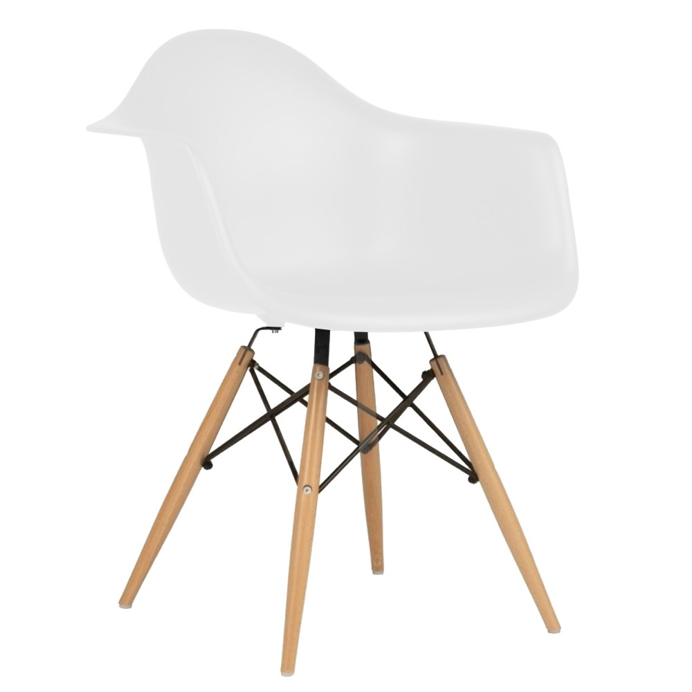 Silla de comedor Blanco TOW WOOD ARMS