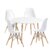 Pack de 4 sillas TOW WOOD + mesa redonda 110 BANDIK