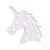 Unicornio decorativo KURNIK iluminación LED 24×25 – plástico Blanco