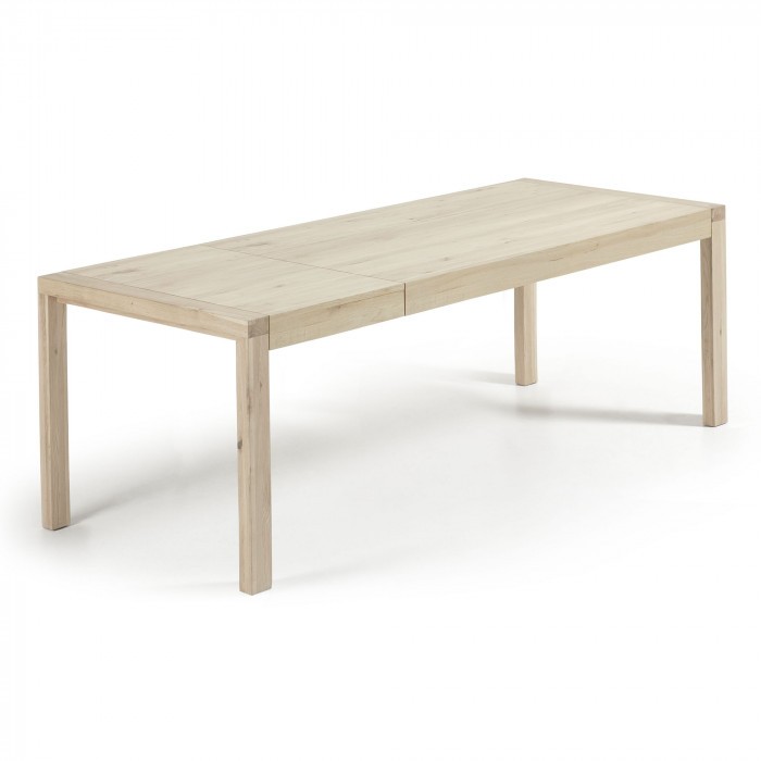 Mesa de comedor extensible GAFERN 200(280)x100 - madera de roble