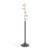 Perchero de pie CHRISTINE – metal Negro – madera Natural