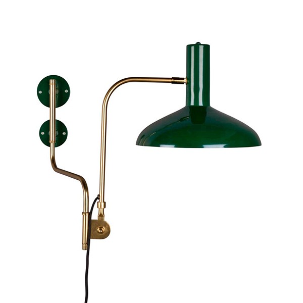 Lámpara aplique ZAIDA – metal Latón y Verde