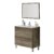 Conjunto de baño ALVARO – MUEBLE + ESPEJO + LAVAMANOS – melamina efecto madera