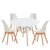 Pack de 4 sillas SUPER FLAK + mesa redonda 120 TOW DINING
