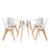 Pack de 4 sillas SUPER FLAK + mesa redonda 100 TOW DINING