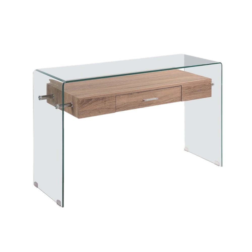 Consola FILLET 120×40 – cristal – madera