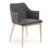 Silla de comedor Gris oscuro NAIDA WOOD