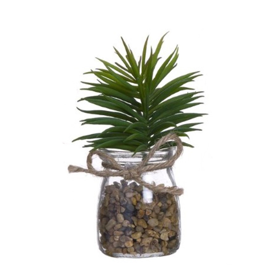 Planta artificial CAKTO GEKNU con maceta de cristal