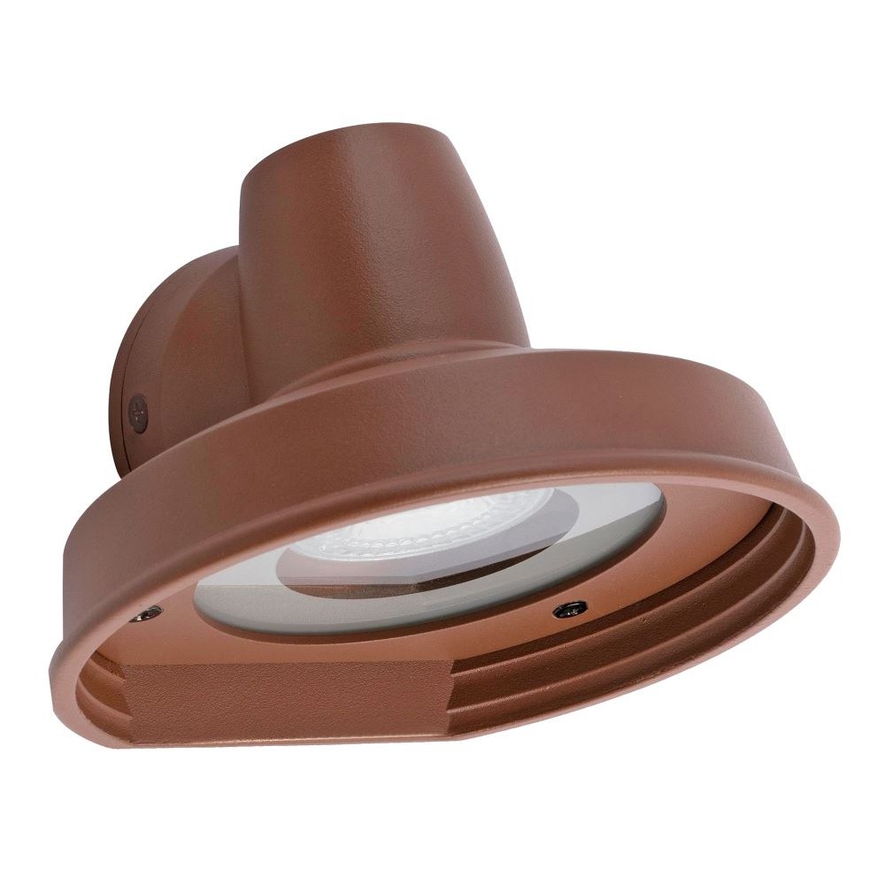 Lámpara aplique TOMS – metal Marrón – cristal