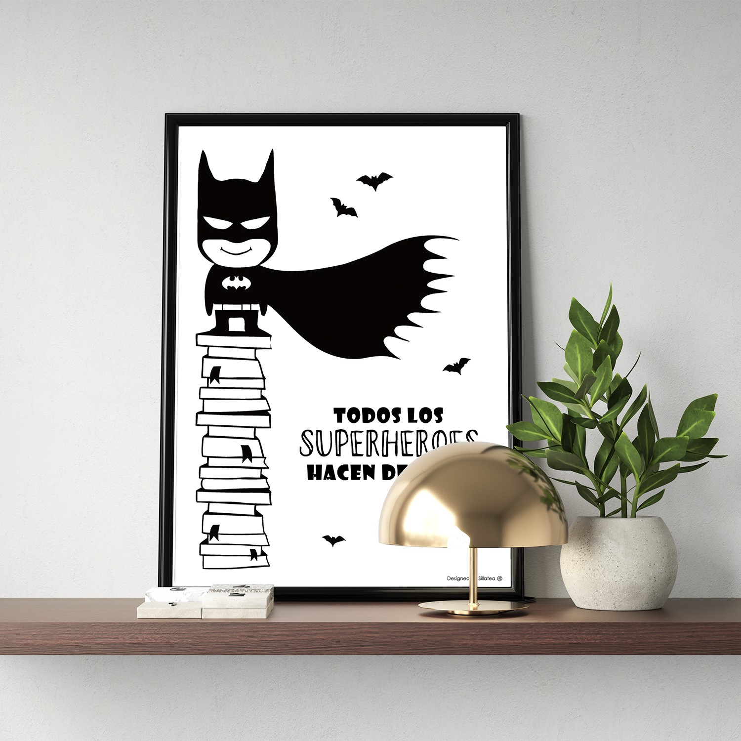 Lámina con marco BAT DEBERES 30x40