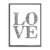 Lámina con marco LOVE LETTERS II 30×40