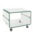 Mesa auxiliar BURANO GLASS 60×40 – cristal Transparente