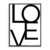 Lámina con marco LOVE 30×40